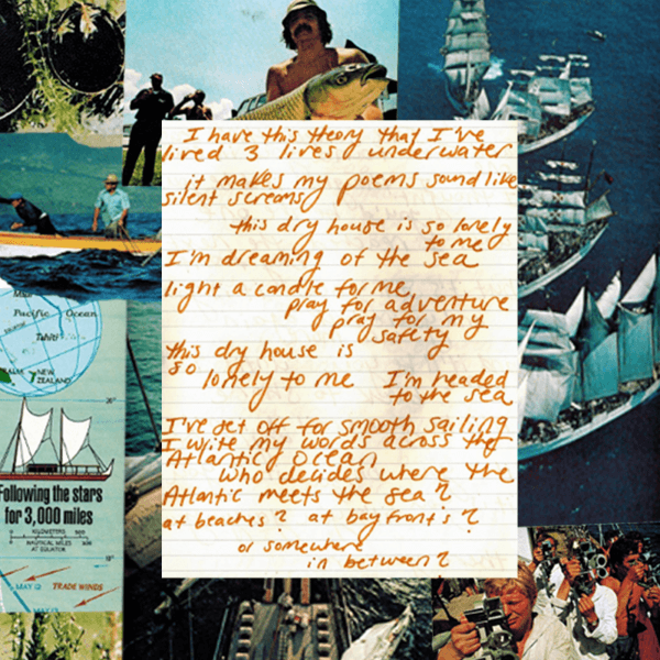 star projector lyric collage