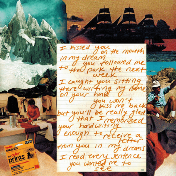 star projector lyric collage