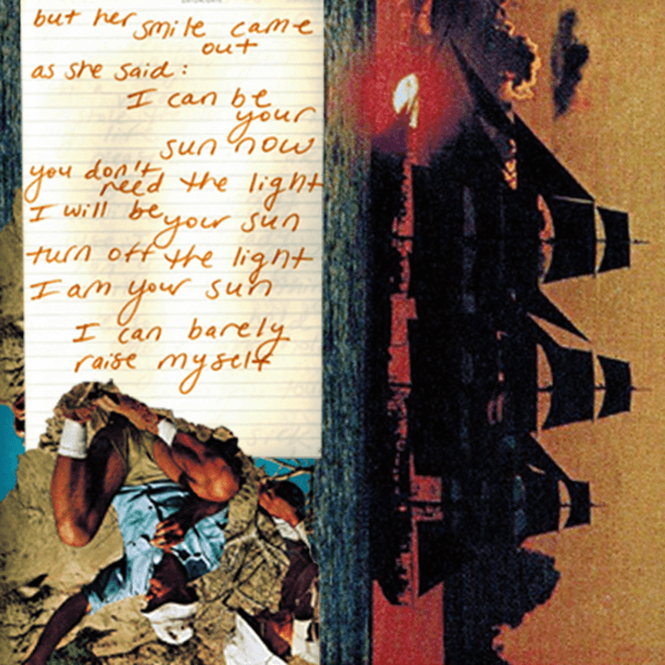 star projector lyric collage